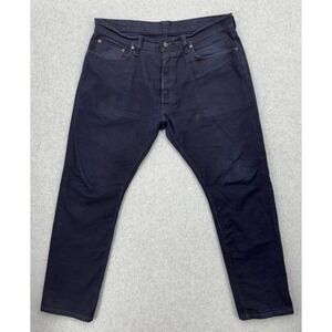 Syoaiya Made‎ In Japan Selvedge Denim Jeans Dark Indigo Button Fly 38x29